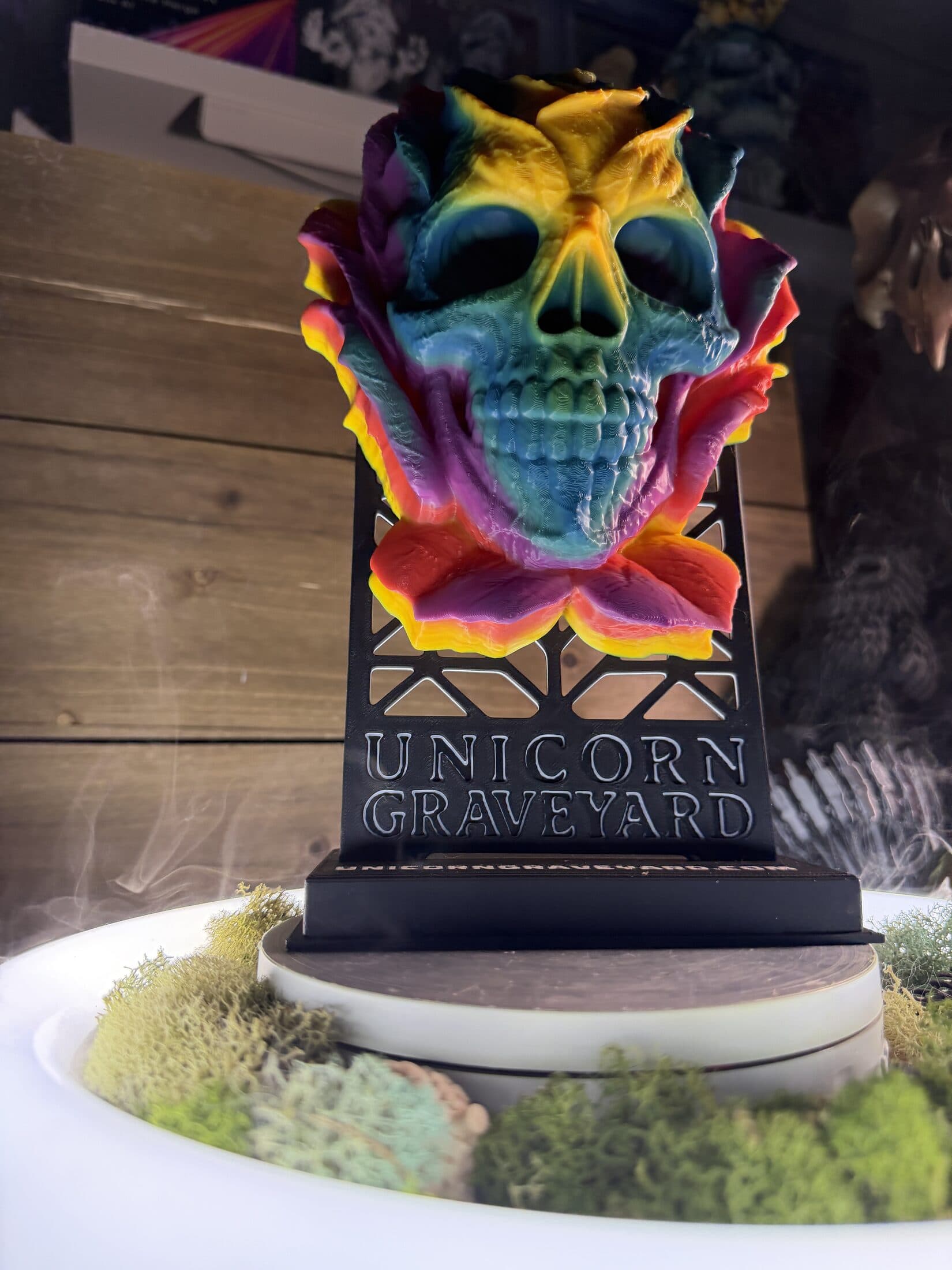 Member Exclusive - Skullwood Forest Rose wall hanger & magnet mount