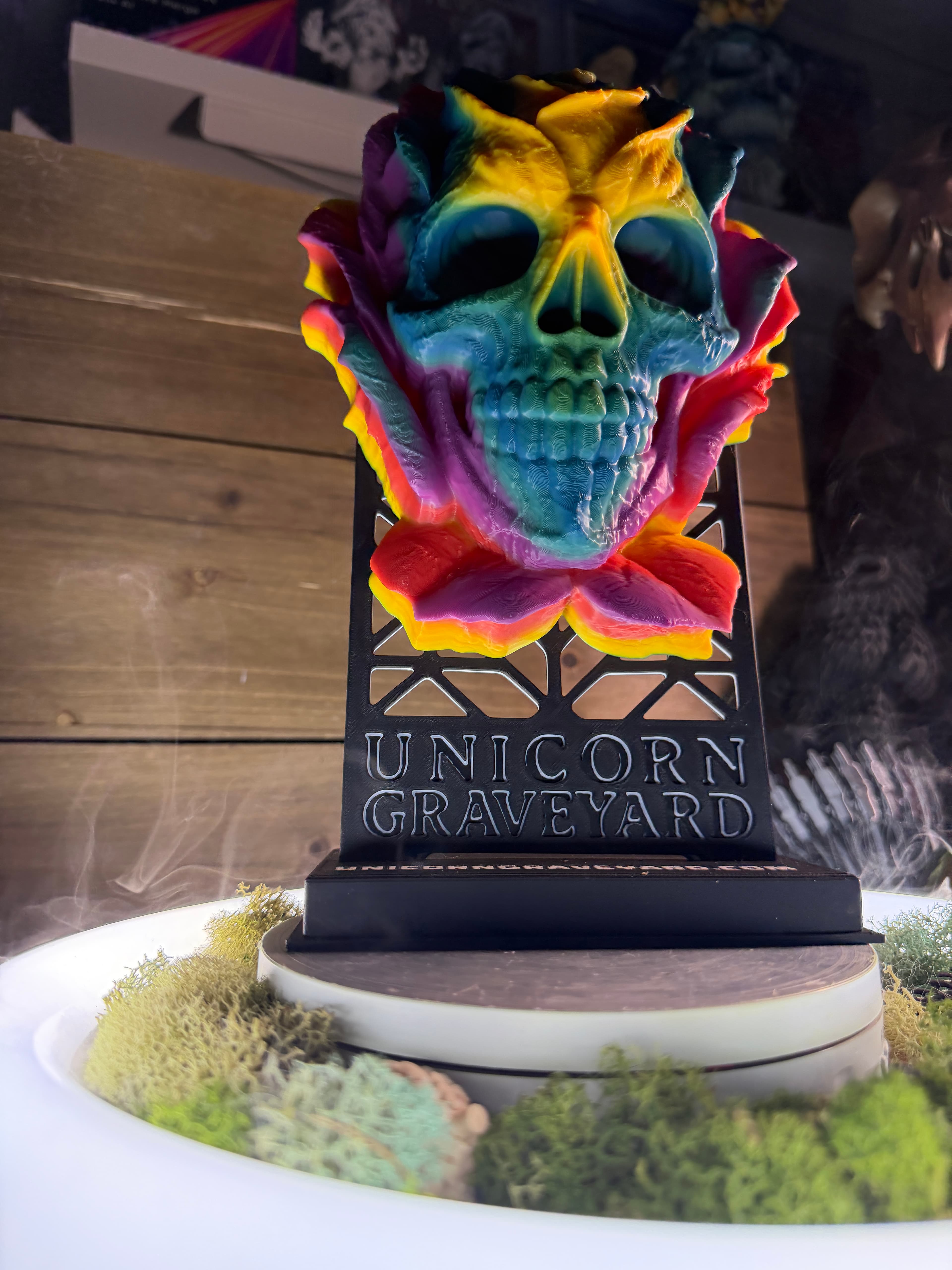 Member Exclusive - Skullwood Forest Rose wall hanger & magnet mount