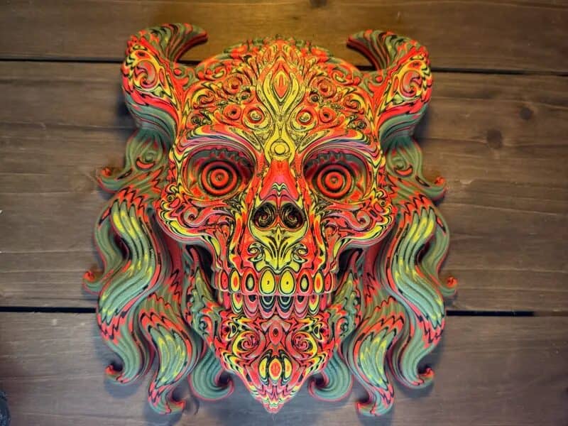 "The Shivering Eye" – Psychedelic Yeti Sugar Skull