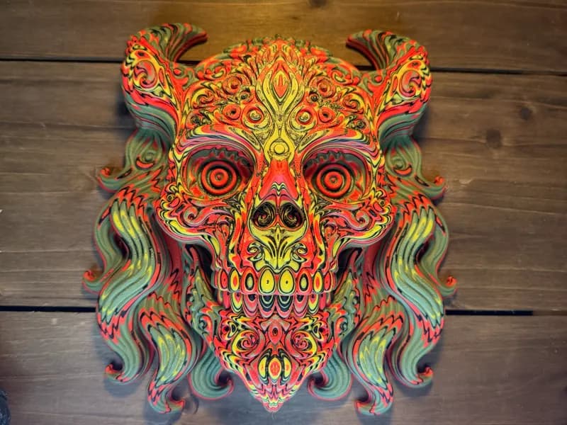 "The Shivering Eye" – Psychedelic Yeti Sugar Skull