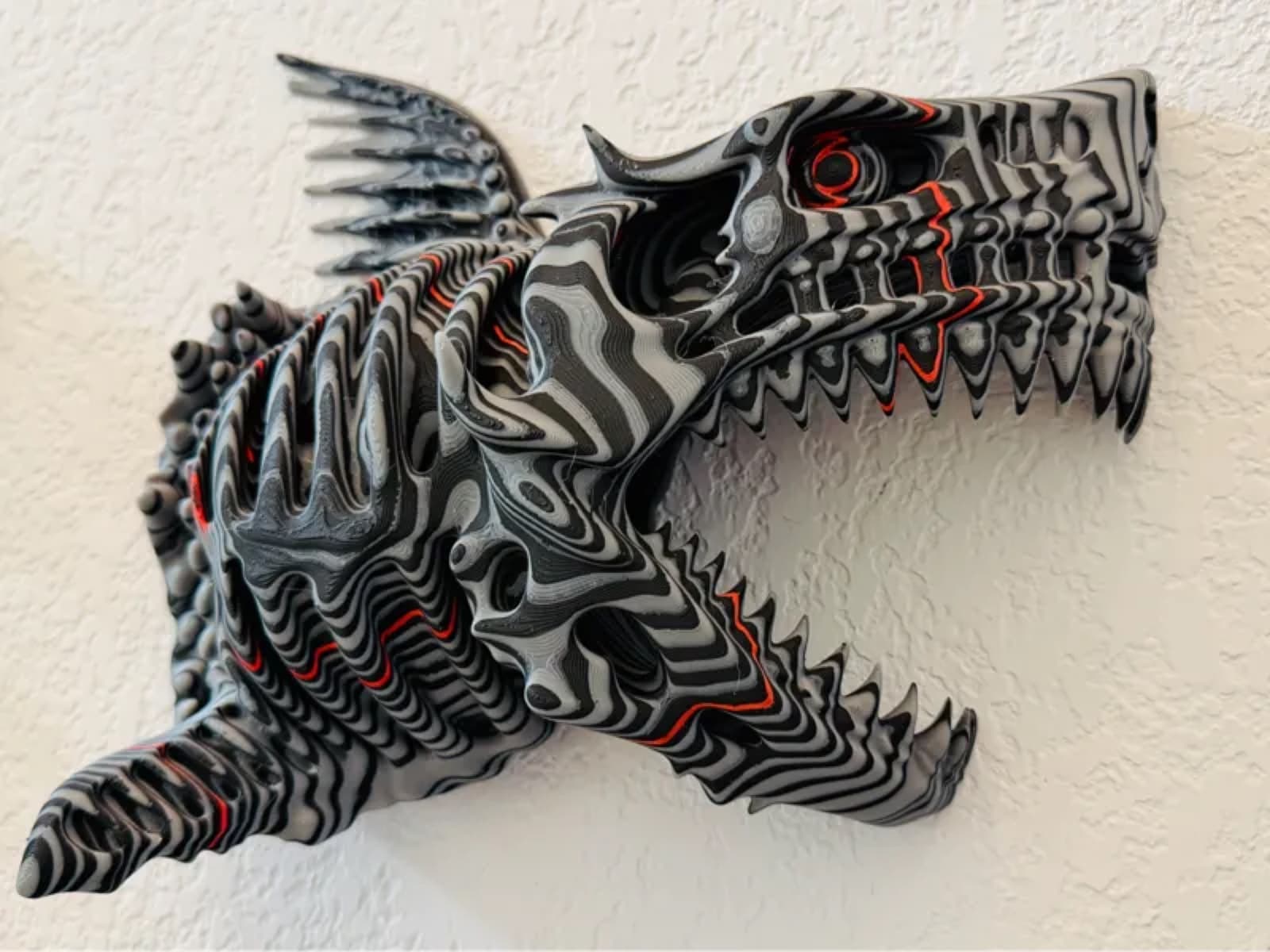 Skullwood Swamp Shark - Colorstacked wall hanger
